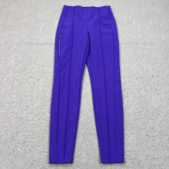 Athleta Pants Womens 2 Noble Blue/Purple Glacier Snow Skinny Pant II Ski Stretch - Picture 1 of 15